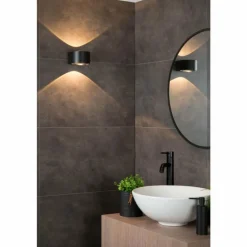 Applique murale Lucide RAYEN LED Noir, 1 lumière