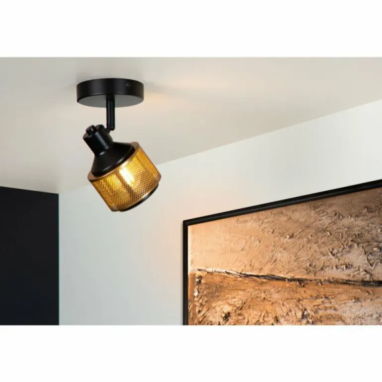 Applique murale Lucide RAFA Noir, 1 lumière