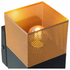 Applique murale Lucide RENATE Noir, 1 lumière