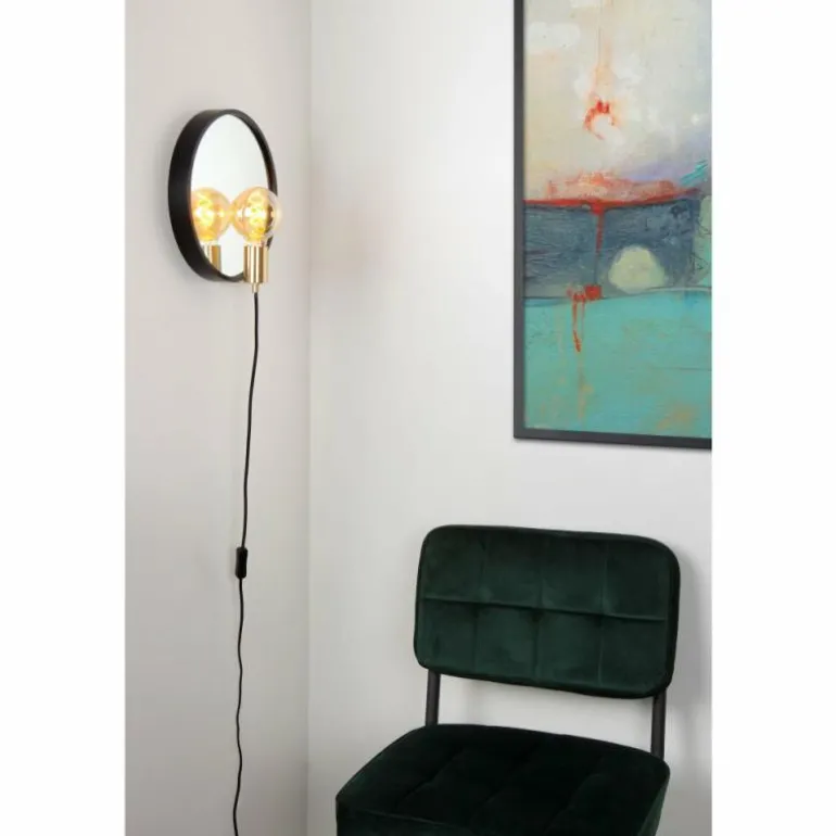 Applique murale Lucide REFLEX Noir, 1 lumière