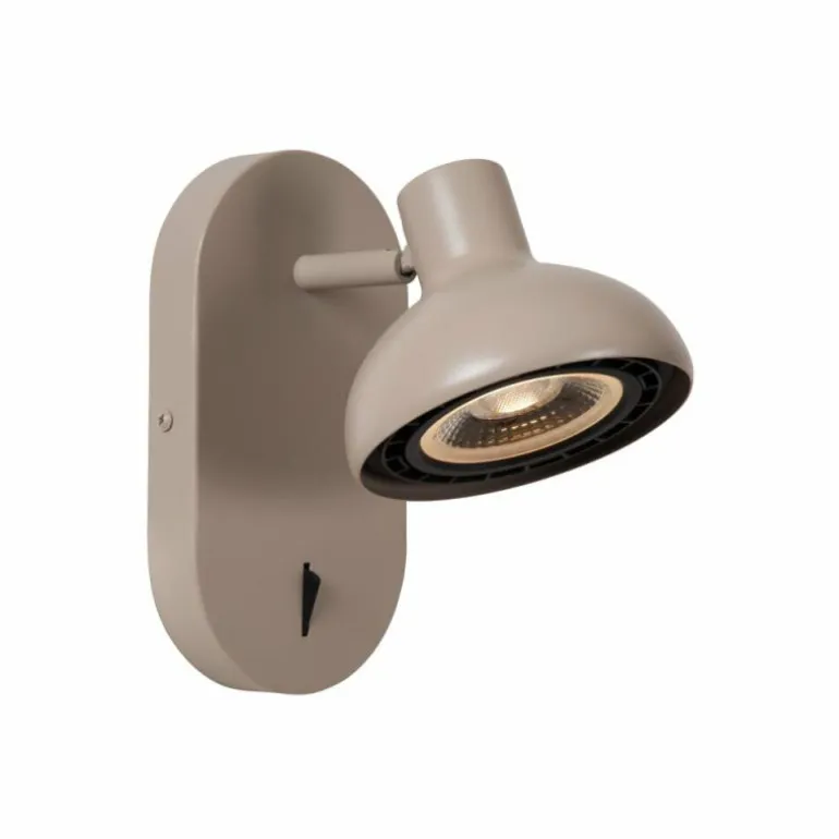 Applique murale Lucide SENSAS Beige, 1 lumière