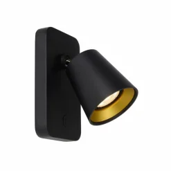 Applique murale Lucide TURNON LED Noir, 1 lumière