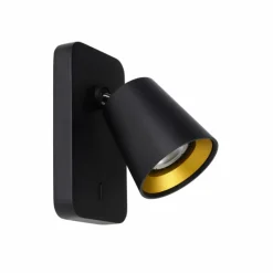 Applique murale Lucide TURNON LED Noir, 1 lumière