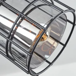 Applique murale Lungernsee Noir, 1 lumière