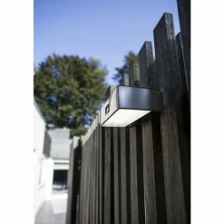 Applique murale Lutec BRICK LED Acier inoxydable, 1 lumière, Détecteur de mouvement