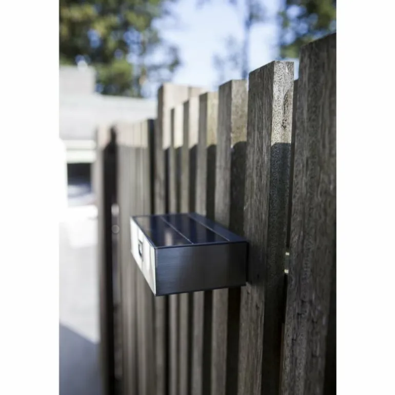 Applique murale Lutec BRICK LED Acier inoxydable, 1 lumière, Détecteur de mouvement