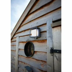 Applique murale Lutec Curtis Solar LED Anthracite, 1 lumière, Détecteur de mouvement