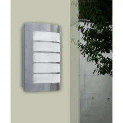 Applique murale Lutec SLIM LED Acier inoxydable, 1 lumière