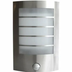 Applique murale Lutec SLIM LED Acier inoxydable, 1 lumière, Détecteur de mouvement