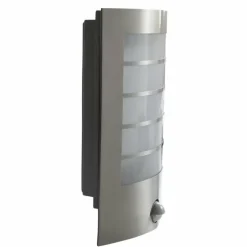 Applique murale Lutec SLIM LED Acier inoxydable, 1 lumière, Détecteur de mouvement