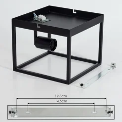 Applique murale Malao Noir, 1 lumière