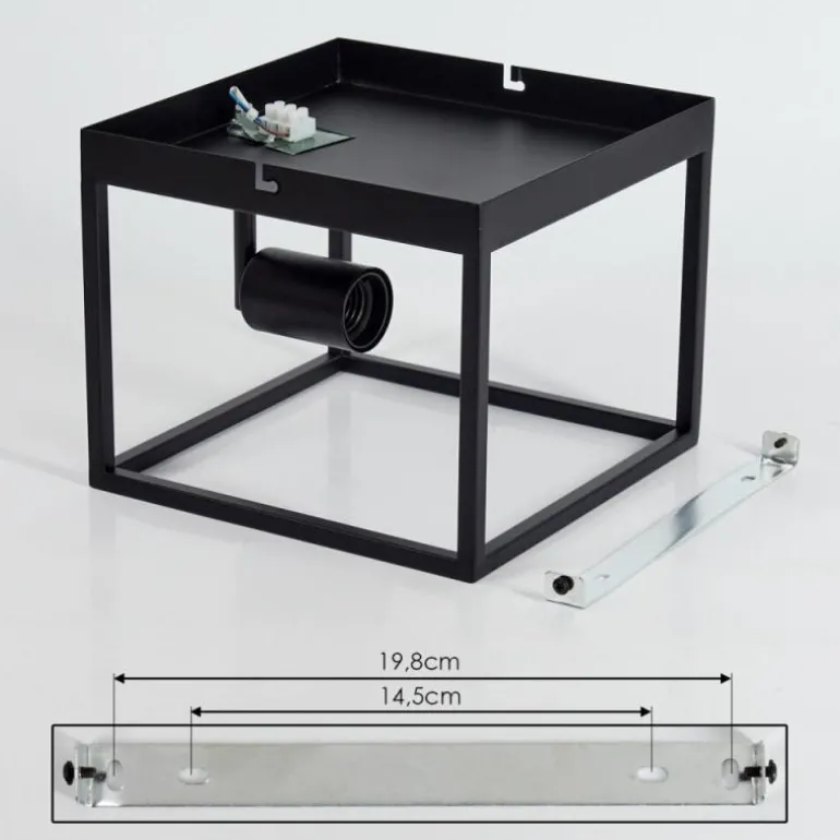 Applique murale Malao Noir, 1 lumière