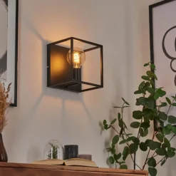 Applique murale Malao Noir, 1 lumière