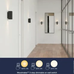 Applique murale Nordlux MONA LED Noir, 1 lumière