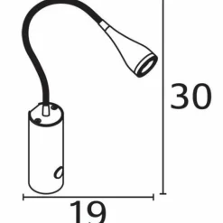 Applique murale Nordlux MENTO LED Noir, 1 lumière