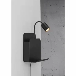 Applique murale Nordlux ROOMI Noir, 1 lumière