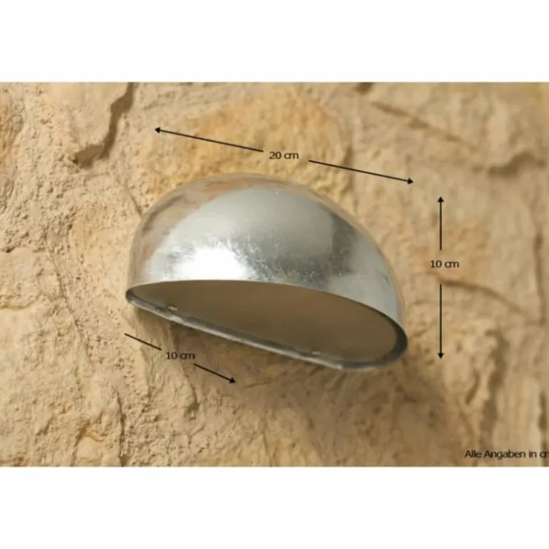 Applique murale Nordlux Scorpius Acier inoxydable, Zingué, 1 lumière