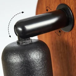 Applique murale Omna Bois foncé, Noir, 1 lumière