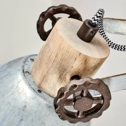 Applique murale Orny Bois clair, Argenté, 1 lumière