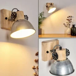 Applique murale Orny Brun, Zingué, 1 lumière