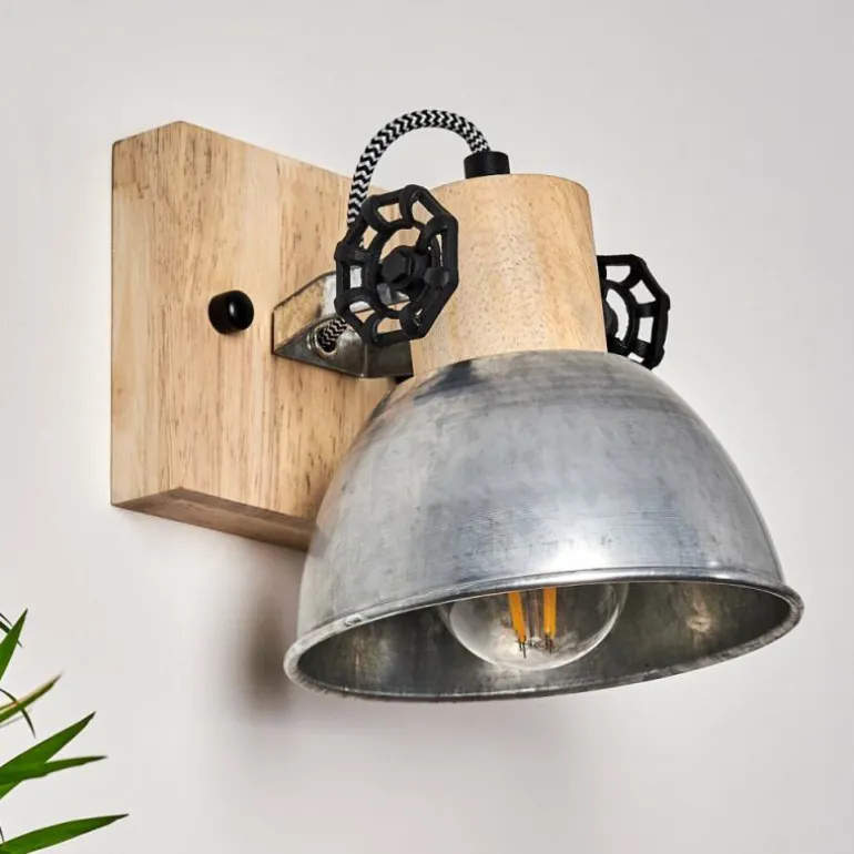 Applique murale Orny Brun, Zingué, 1 lumière