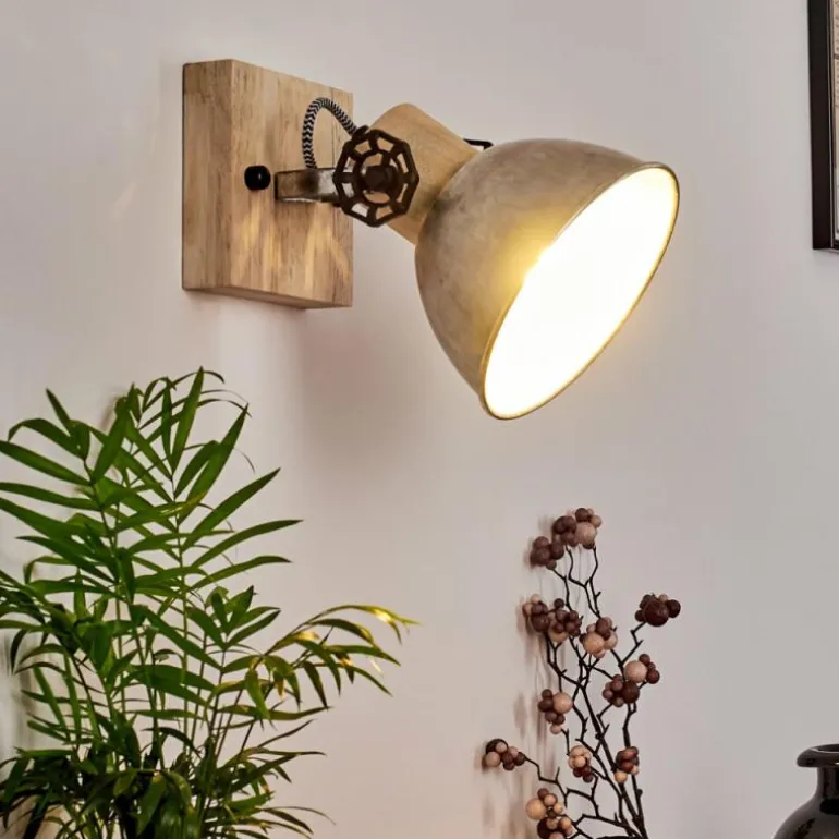 Applique murale Orny Brun, Zingué, 1 lumière