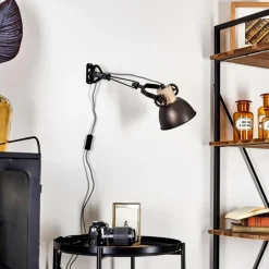 Applique murale Orny Brun, Bois clair, 1 lumière