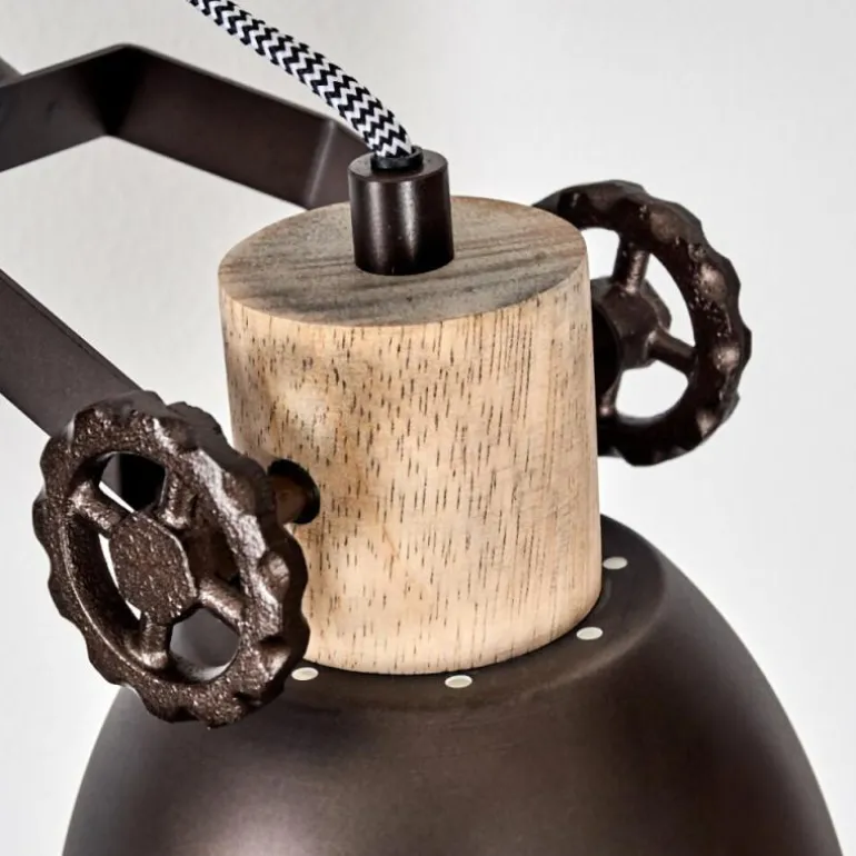 Applique murale Orny Brun, Bois clair, 1 lumière