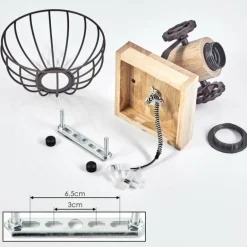 Applique murale Orny Brun, Écru, 1 lumière