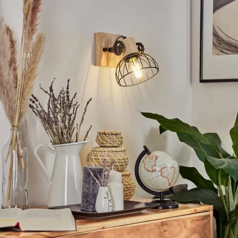 Applique murale Orny Brun, Écru, 1 lumière