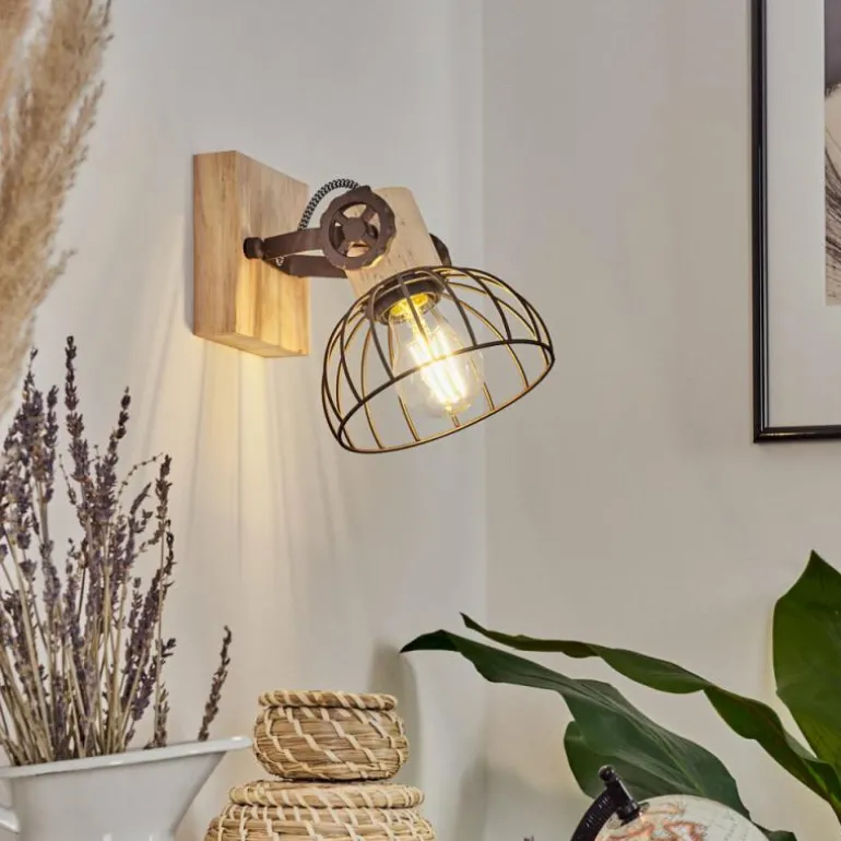 Applique murale Orny Brun, Écru, 1 lumière