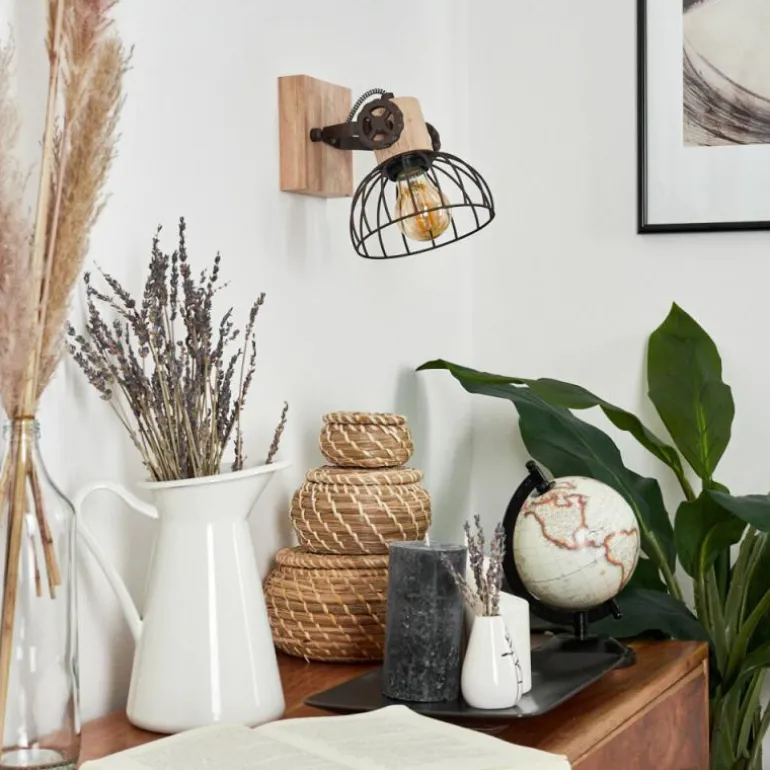 Applique murale Orny Brun, Écru, 1 lumière