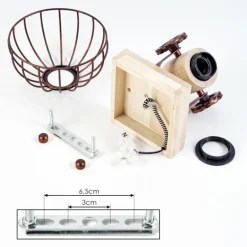 Applique murale Orny Écru, Rouille, 1 lumière