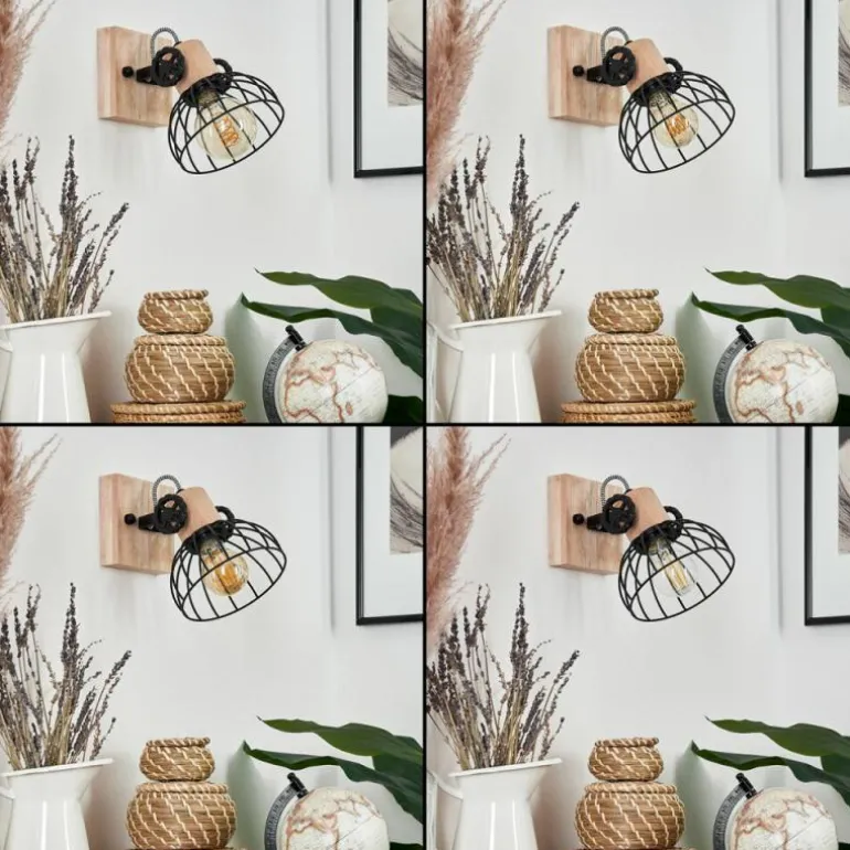 Applique murale Orny Écru, Noir, 1 lumière