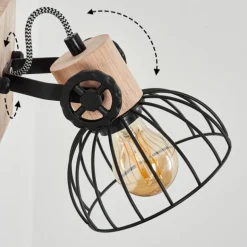 Applique murale Orny Écru, Noir, 1 lumière