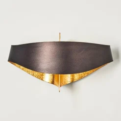 Applique murale Padua Brun doré, 2 lumières