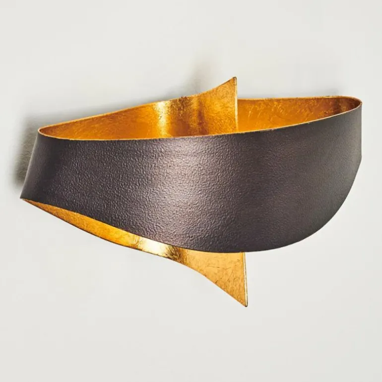 Applique murale Padua Brun doré, 2 lumières