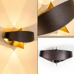 Applique murale Padua LED Brun, 2 lumières