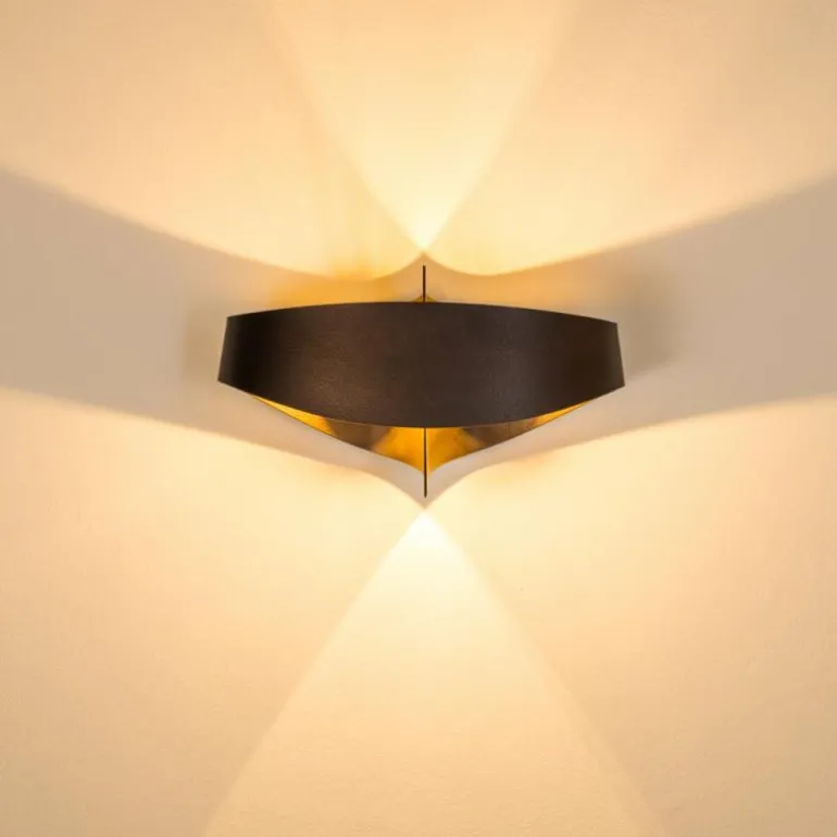 Applique murale Padua LED Brun, 2 lumières