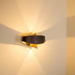 Applique murale Padua LED Brun, 2 lumières