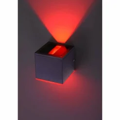 Applique murale Paul Neuhaus Q-AMIN LED Anthracite, 1 lumière, Télécommandes, Changeur de couleurs