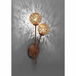 Applique murale Paul Neuhaus GRETA Rouille, 2 lumières