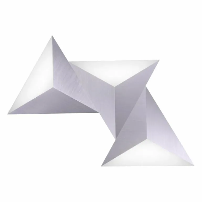 Applique murale Paul Neuhaus Neuhaus Q-TETRA MASTER LED Nickel mat, 1 lumière, Télécommandes, Changeur de couleurs