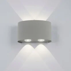 Applique murale Paul Neuhaus CARLO LED Argenté, 4 lumières