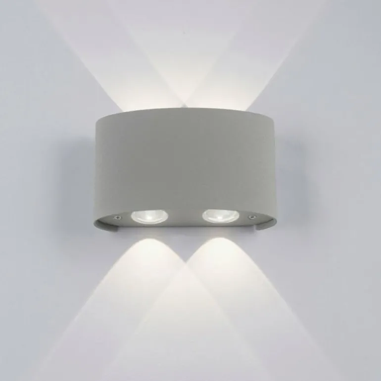 Applique murale Paul Neuhaus CARLO LED Argenté, 4 lumières