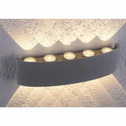 Applique murale Paul Neuhaus CARLO LED Argenté, 10 lumières