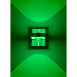 Applique murale Paul Neuhaus Q-MIA LED Argenté, 2 lumières, Télécommandes, Changeur de couleurs