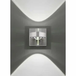 Applique murale Paul Neuhaus Q-MIA LED Argenté, 2 lumières, Télécommandes, Changeur de couleurs