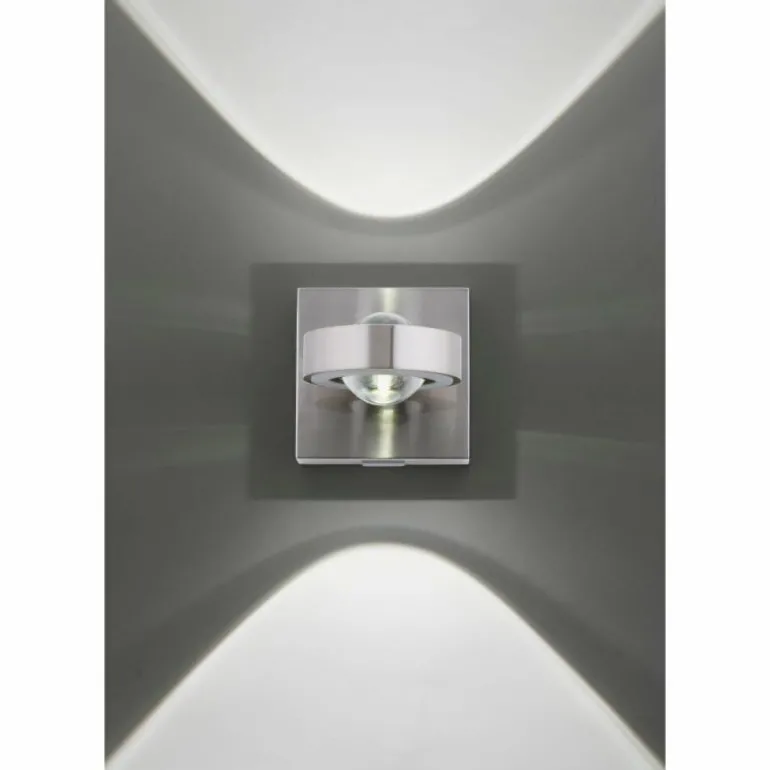 Applique murale Paul Neuhaus Q-MIA LED Argenté, 2 lumières, Télécommandes, Changeur de couleurs