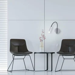 Applique murale Paul Neuhaus PURE-GEMIN LED Aluminium, Noir, 1 lumière